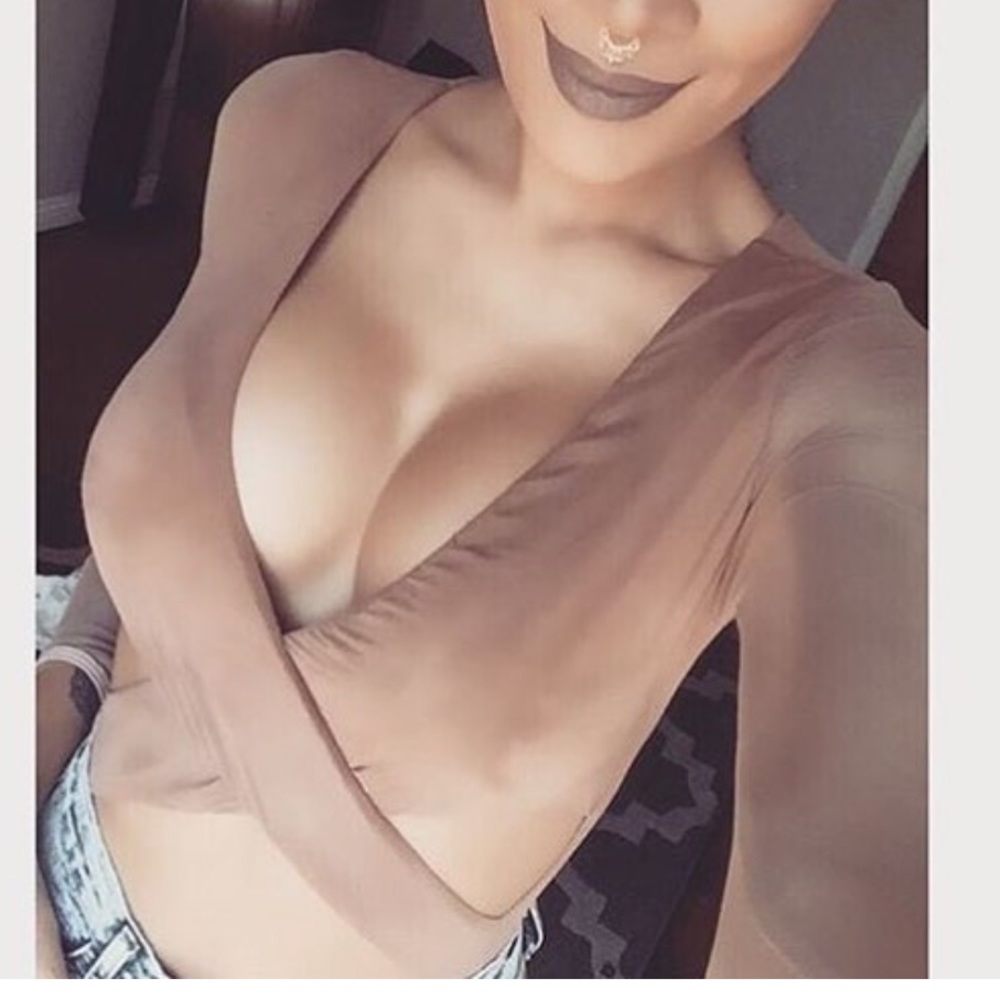Brown Suade Bodysuit